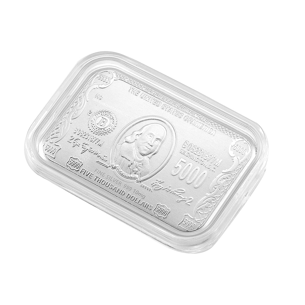 Doorbuster 999 Fine Silver Currency Emboss Sheet 31x45.5mm (10mg) image number 2