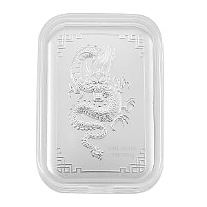 Doorbuster 999 Fine Silver Dragon Emboss Sheet 31x45.5mm (10mg)