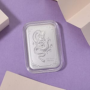 Doorbuster 999 Fine Silver Dragon Emboss Sheet 31x45.5mm (10mg)