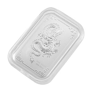 Doorbuster 999 Fine Silver Dragon Emboss Sheet 31x45.5mm (10mg)