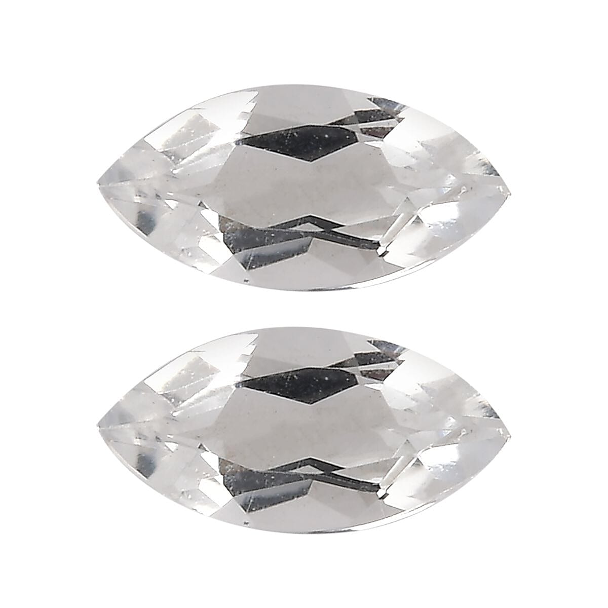 Brazilian Petalite Set of 2 (Mrq 5x2.5 mm) 0.20 ctw Loose Gemstone image number 0
