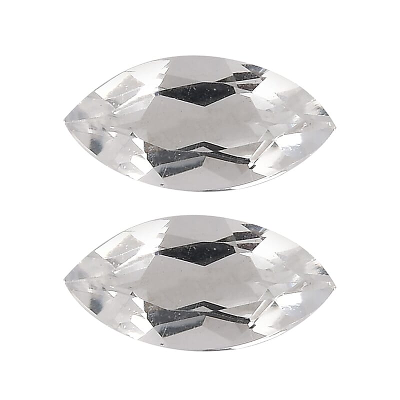 Brazilian Petalite Set of 2 (Mrq 5x2.5 mm) 0.20 ctw Loose Gemstone