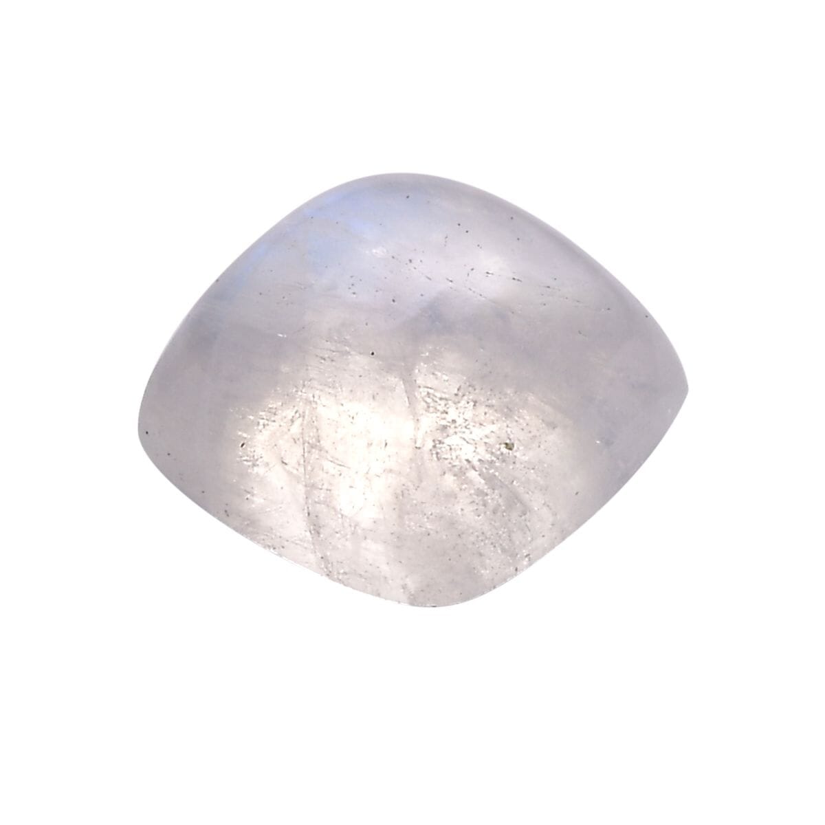 AA Rainbow Moonstone Set of 2 (Cush 5x5 mm) 1.28 ctw Loose Gemstone image number 2