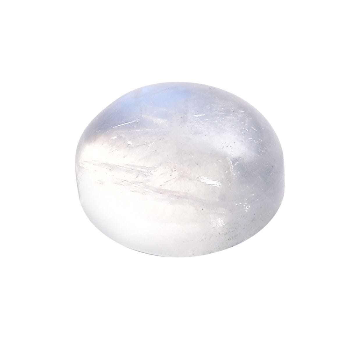 AA Rainbow Moonstone Set of 2 (Rnd 6.5 mm) 2.13 ctw Loose Gemstone image number 2