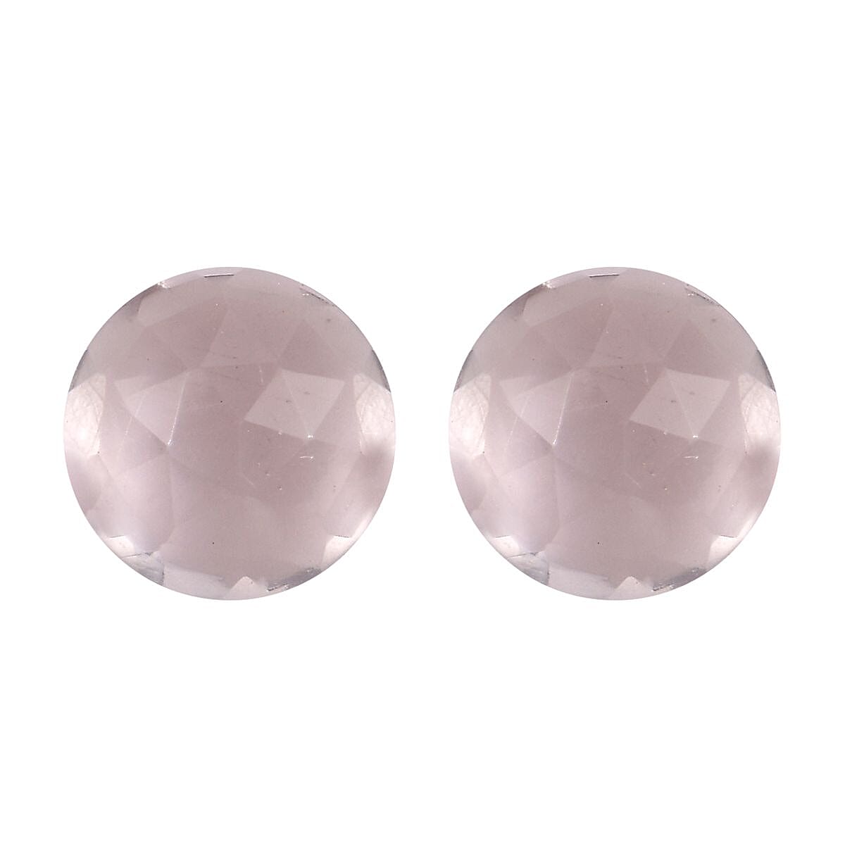 Galilea Rose Quartz Set of 2 (Rnd 5 mm) 0.90 ctw Loose Gemstone image number 0
