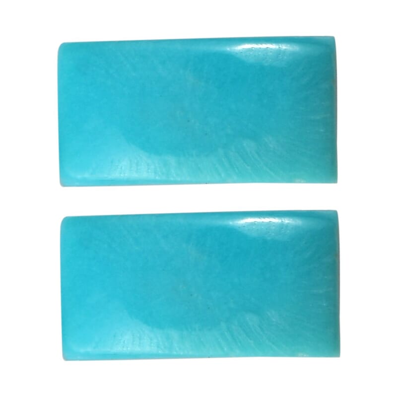 Sleeping Beauty Turquoise Set of 2 (Bgt 5x2.5 mm) 0.39 ctw Loose Gemstone