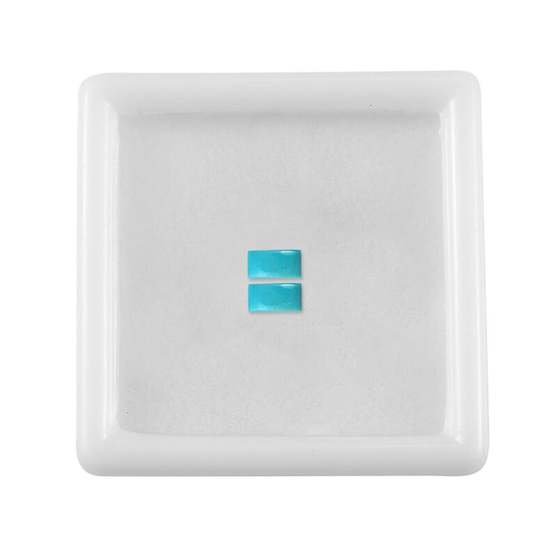 Sleeping Beauty Turquoise Set of 2 (Bgt 5x2.5 mm) 0.39 ctw Loose Gemstone
