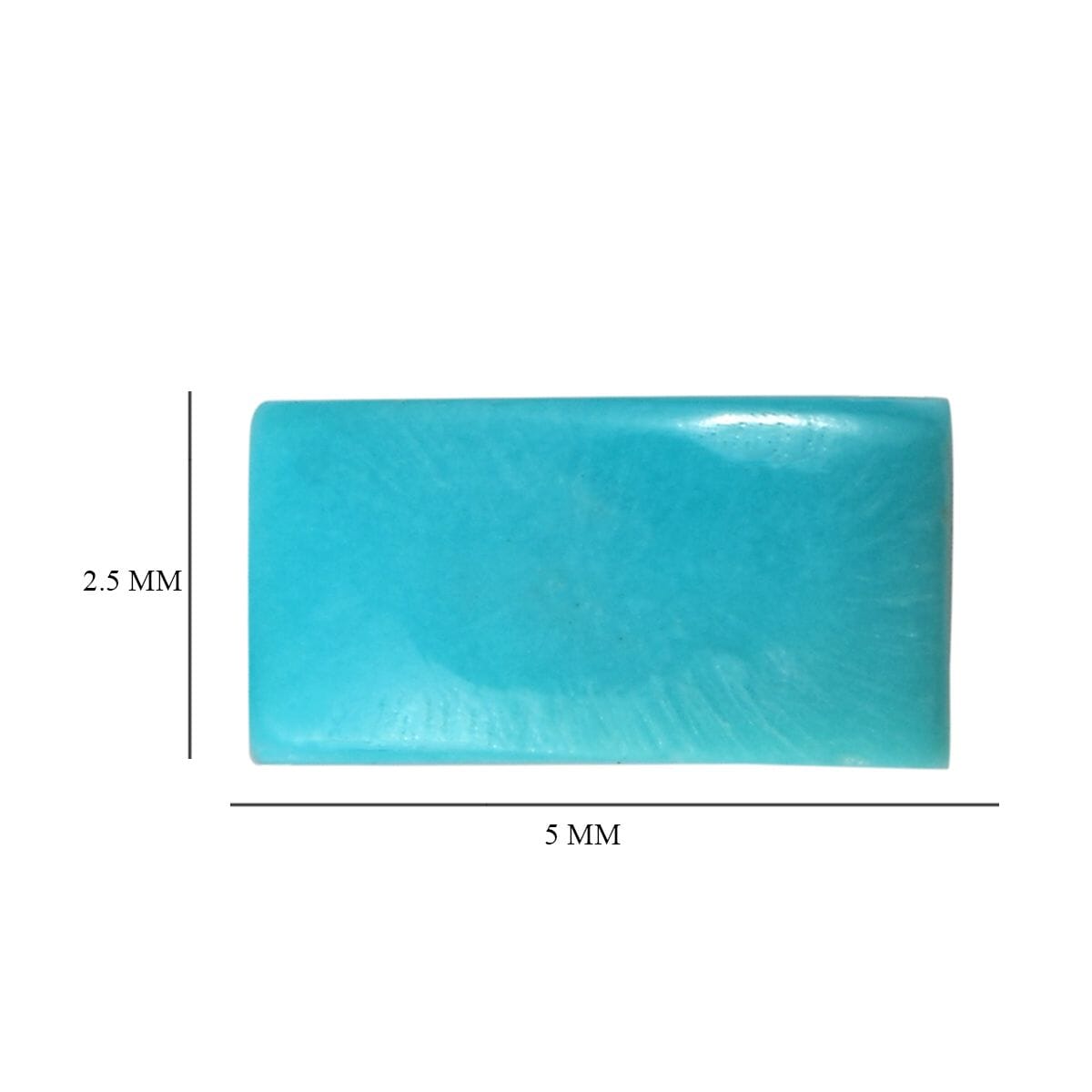 Sleeping Beauty Turquoise Set of 2 (Bgt 5x2.5 mm) 0.39 ctw Loose Gemstone image number 4