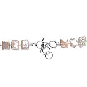 Freshwater Pearl 155.00 ctw Necklace in Rhodium Over Sterling Silver 18 Inches
