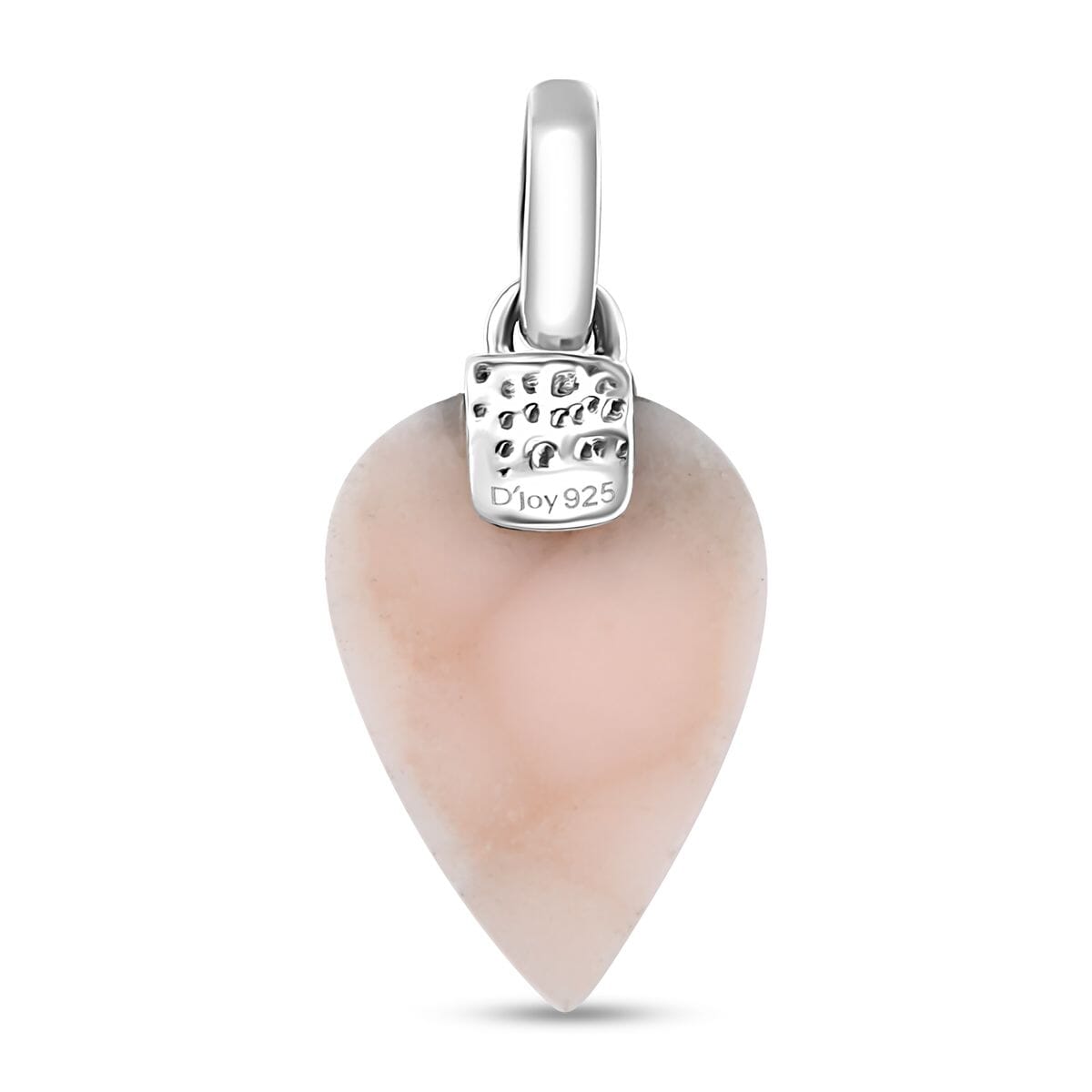 D'Joy Artisan Crafted Pink Natrolite 9.00 ctw Shark Teeth Pendant without Chain in Sterling Silver image number 4