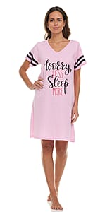 Lati Fashions Baby Pink Sleep Shirt - M