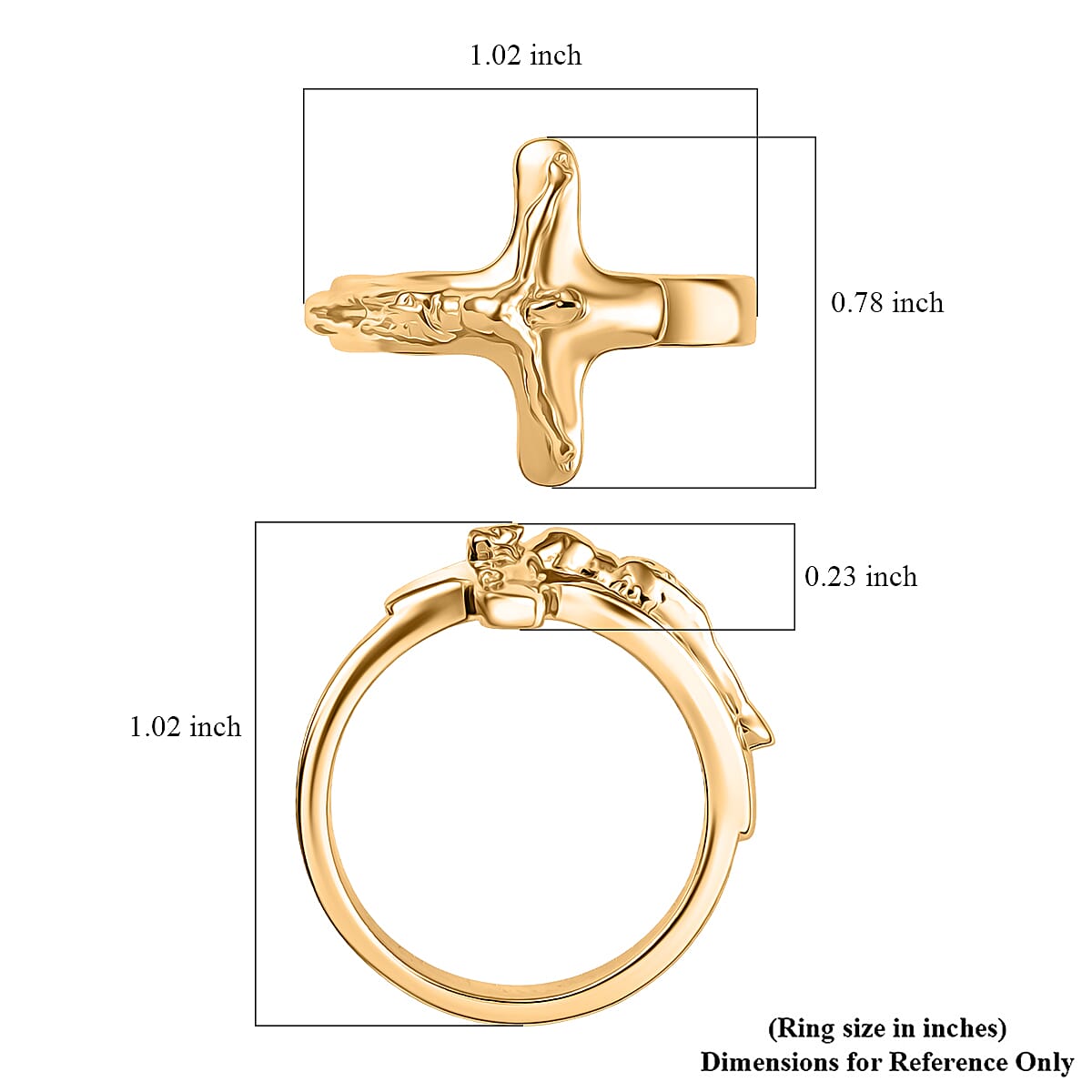 Karis Divine Men's Ring in 18K YG Plated (Size 10.0)