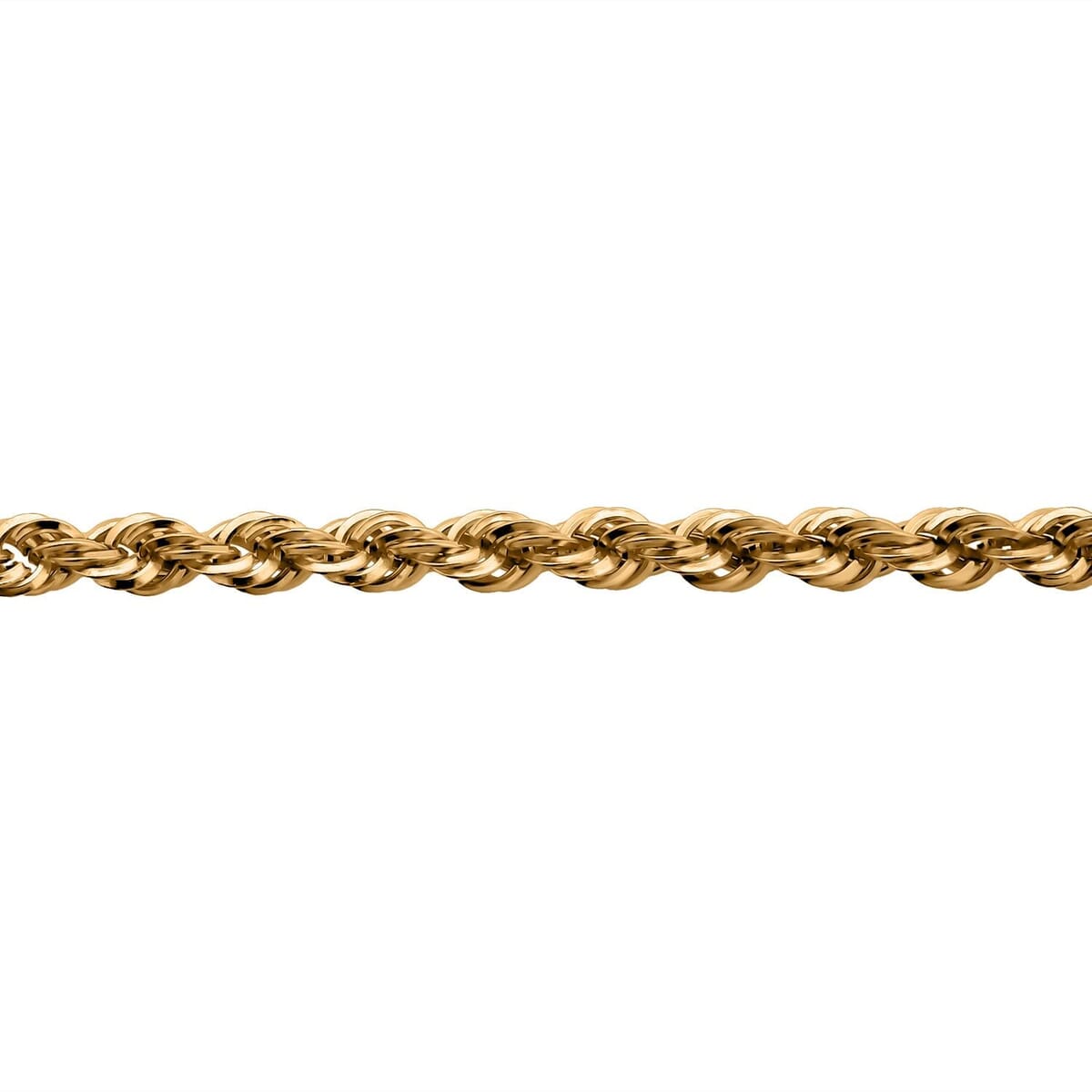 18K Yellow Gold 1.5mm Rope Chain Necklace 20 Inches 1.90 Grams image number 4