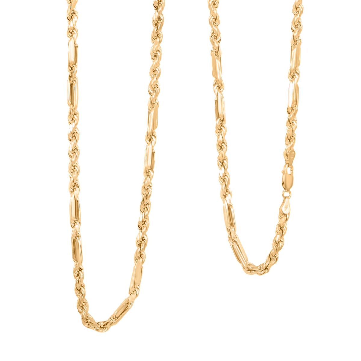 Milano Chain Necklace in 10K Yellow Gold 7.40 Grams 20 Inches image number 0