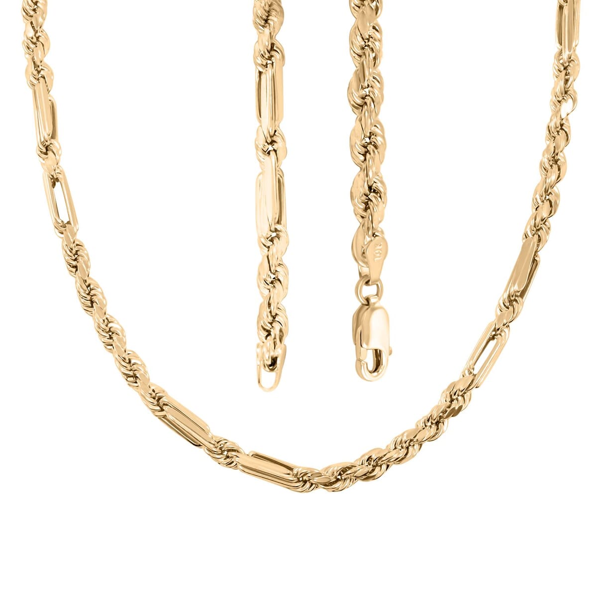 Milano Chain Necklace in 10K Yellow Gold 7.40 Grams 20 Inches image number 1