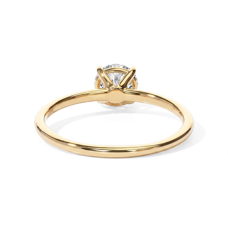 IGI Certified Luxuriant Lab Grown Diamond E-F VS 1.00 ctw Solitaire Ring in 10K Yellow Gold (Size 10) 1