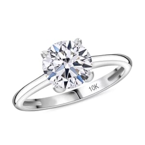 IGI Certified Luxuriant Lab Grown Diamond E-F VS Solitaire Ring in 10K White Gold (Size 10.0) 3.00 ctw