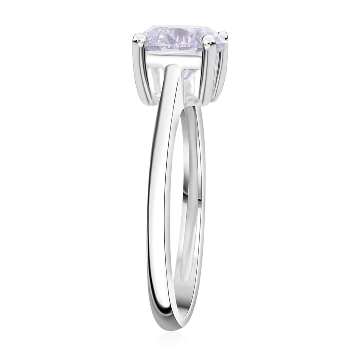 IGI Certified Luxuriant Lab Grown Diamond E-F VS Solitaire Ring in 10K White Gold (Size 10.0) 3.00 ctw image number 8