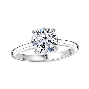 IGI Certified Luxuriant Lab Grown Diamond E-F VS 3.00 ctw Solitaire Ring in 10K White Gold (Size 6.0)