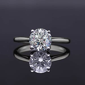 IGI Certified Luxuriant Lab Grown Diamond E-F VS 3.00 ctw Solitaire Ring in 10K White Gold (Size 6.0)