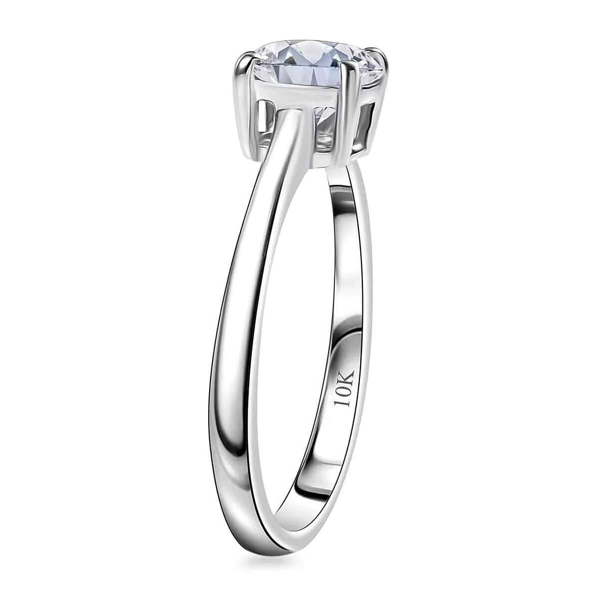 IGI Certified Luxuriant Lab Grown Diamond E-F VS 1.00 ctw Solitaire Ring in 10K White Gold (Size 10.0) (Del. in 10-12 Days) image number 8