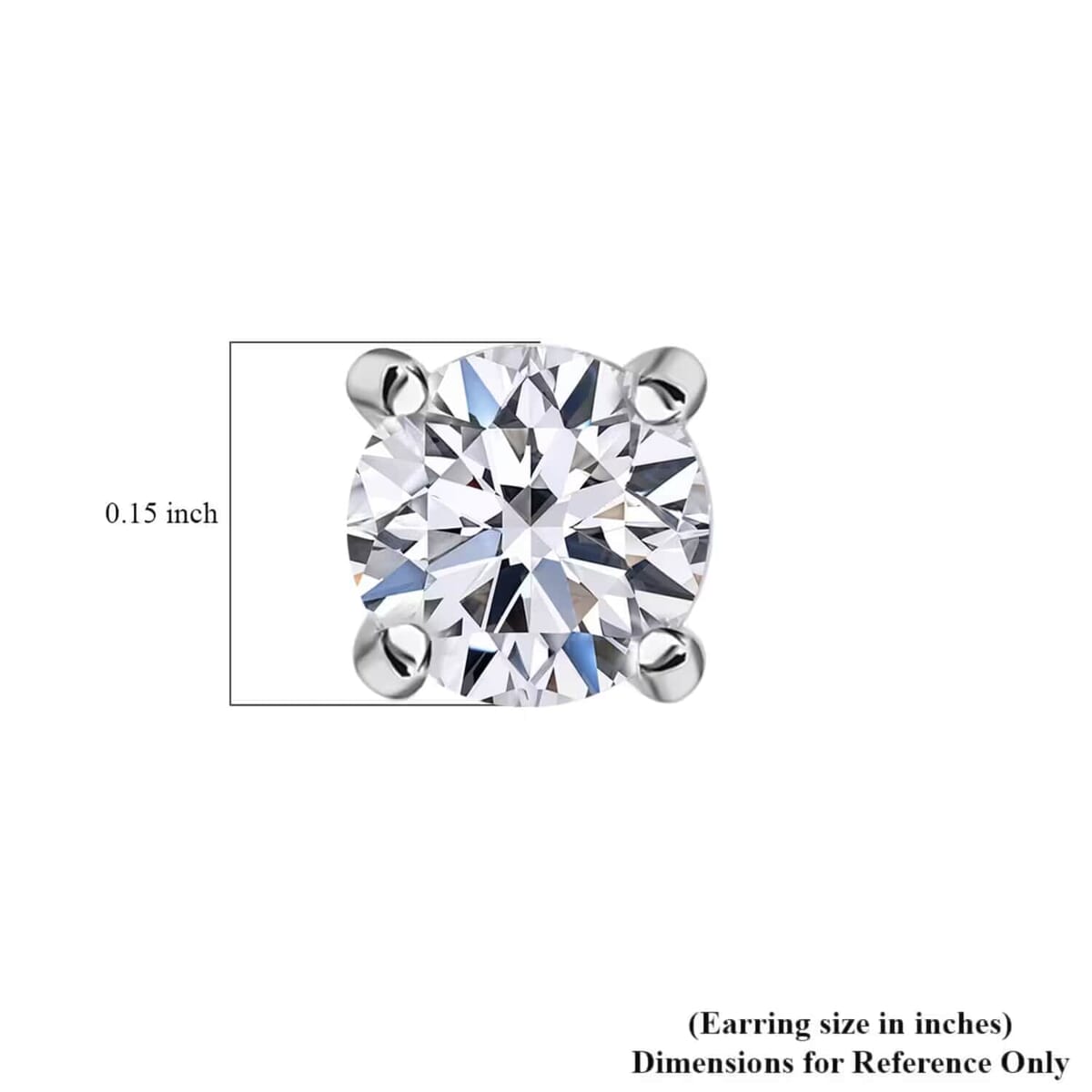 IGI Certified Luxuriant Lab Grown Diamond E-F VS 1.00 ctw Solitaire Stud Earrings in 10K White Gold image number 10