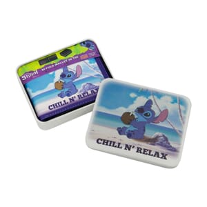 Lilo & Stitch Chill N Relax Faux Leather Bifold Wallet in Tin (4.3x3)