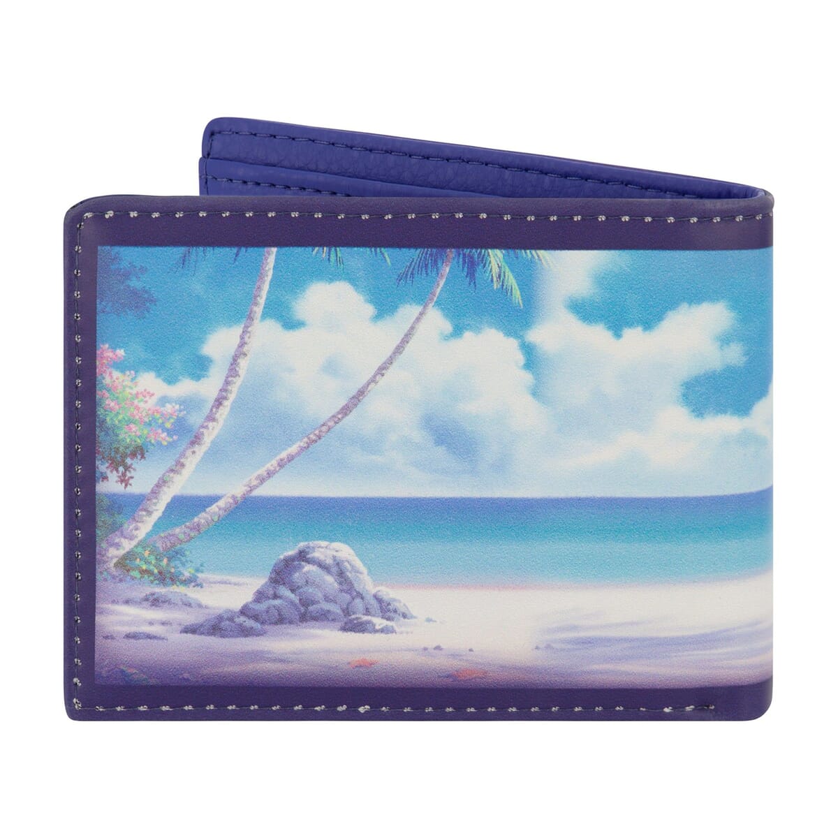 Lilo & Stitch Chill N Relax Faux Leather Bifold Wallet in Tin image number 1