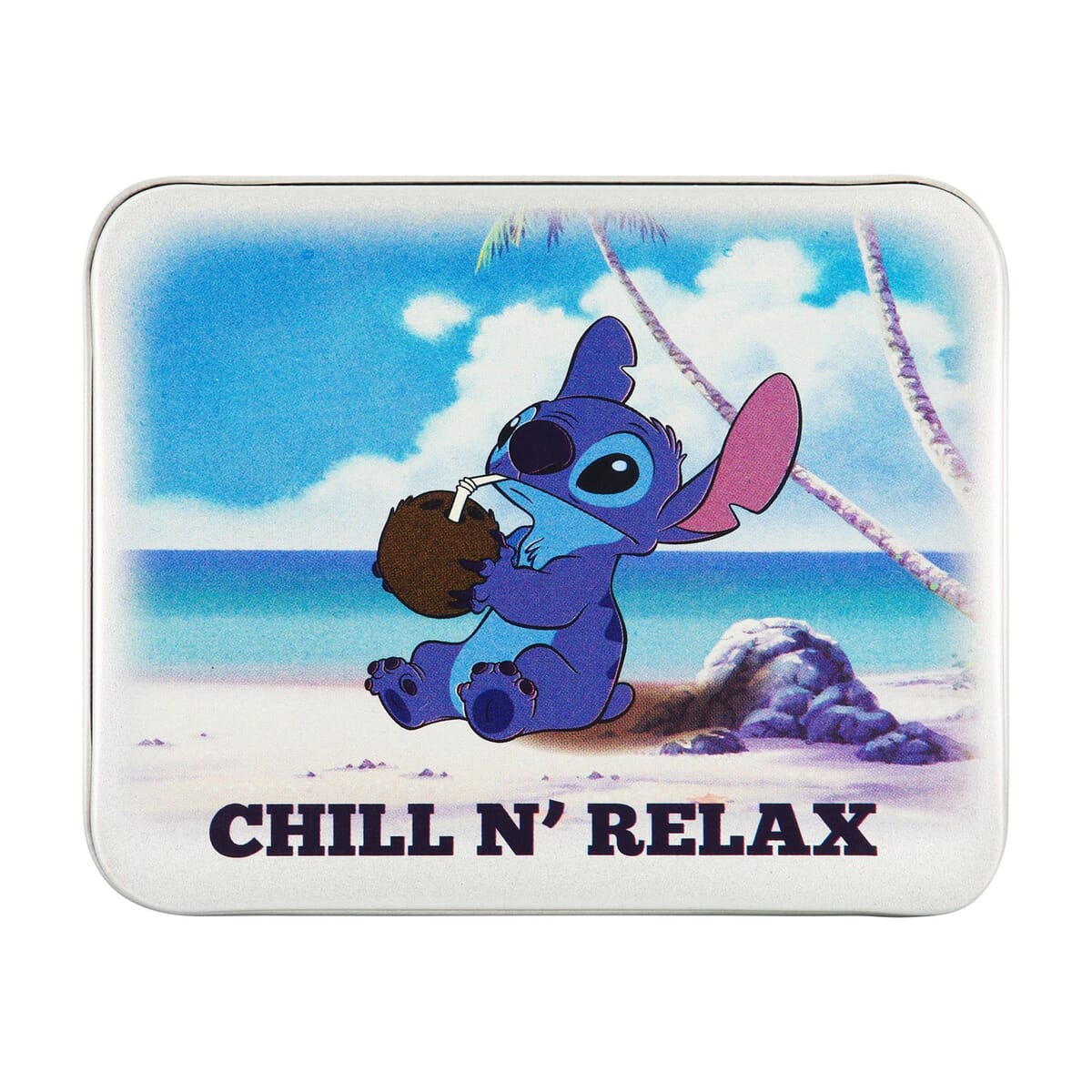Lilo & Stitch Chill N Relax Faux Leather Bifold Wallet in Tin image number 2
