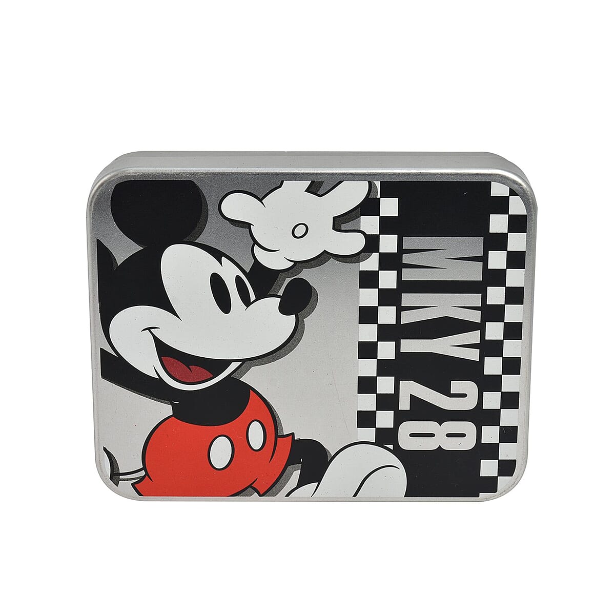 Mickey Mouse Black Faux Leather Bifold Wallet in Tin image number 5