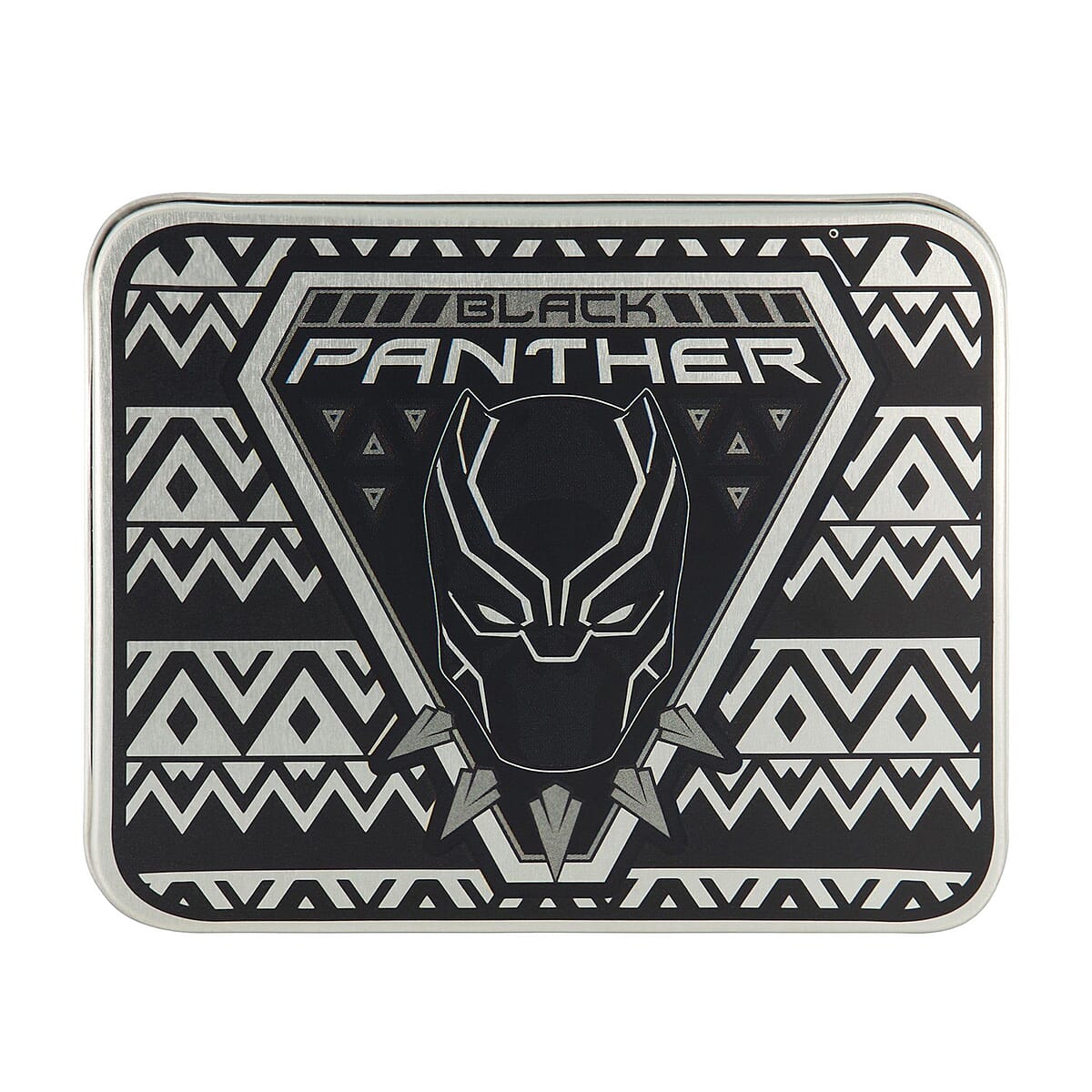 Marvel Black Panther Faux Leather Bifold Wallet in Tin image number 5