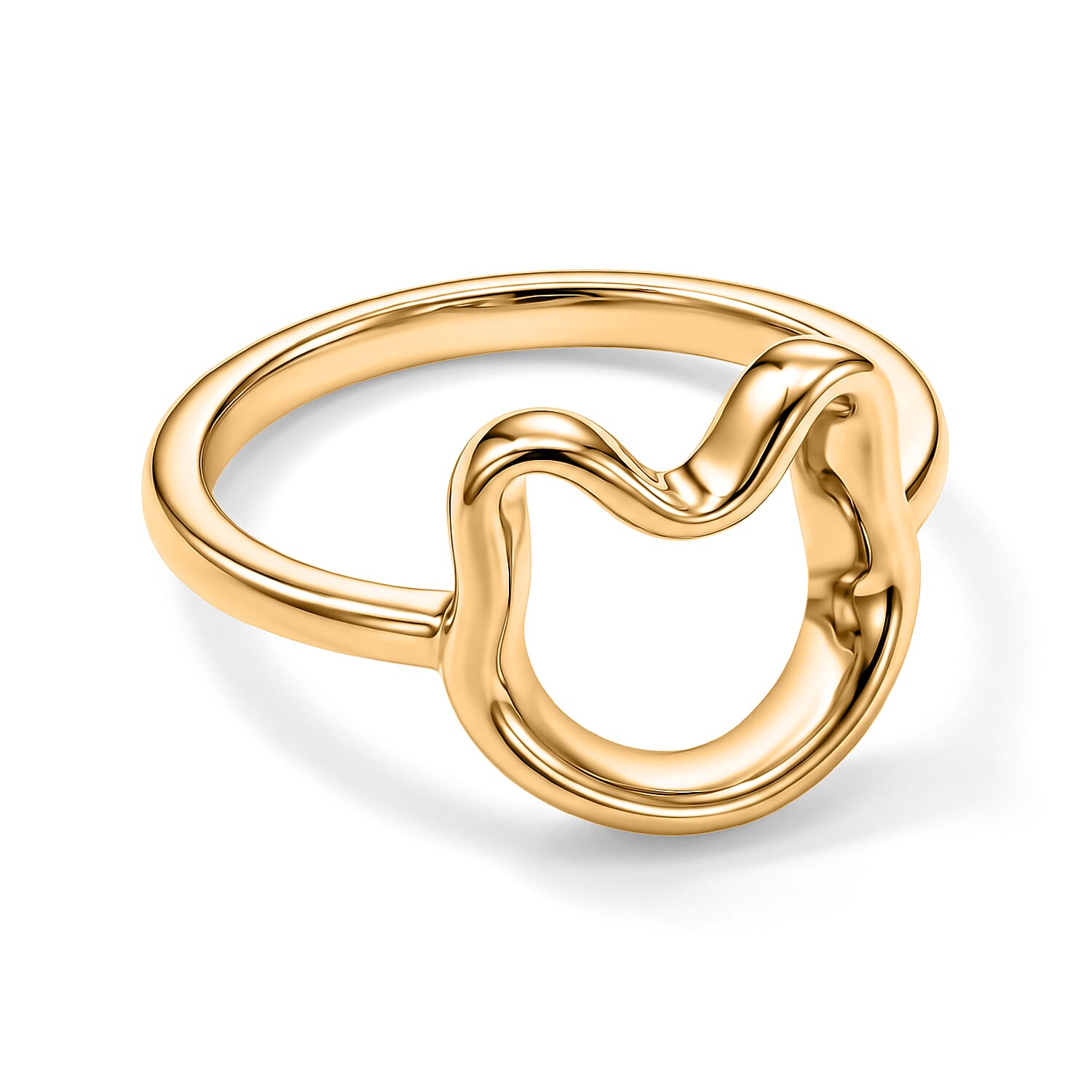 14K YG Over Sterling Silver Ring (Size 6.0) (2.65 g)
