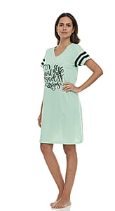 Lati Fashions Mint Green Sleep Shirt - 1X