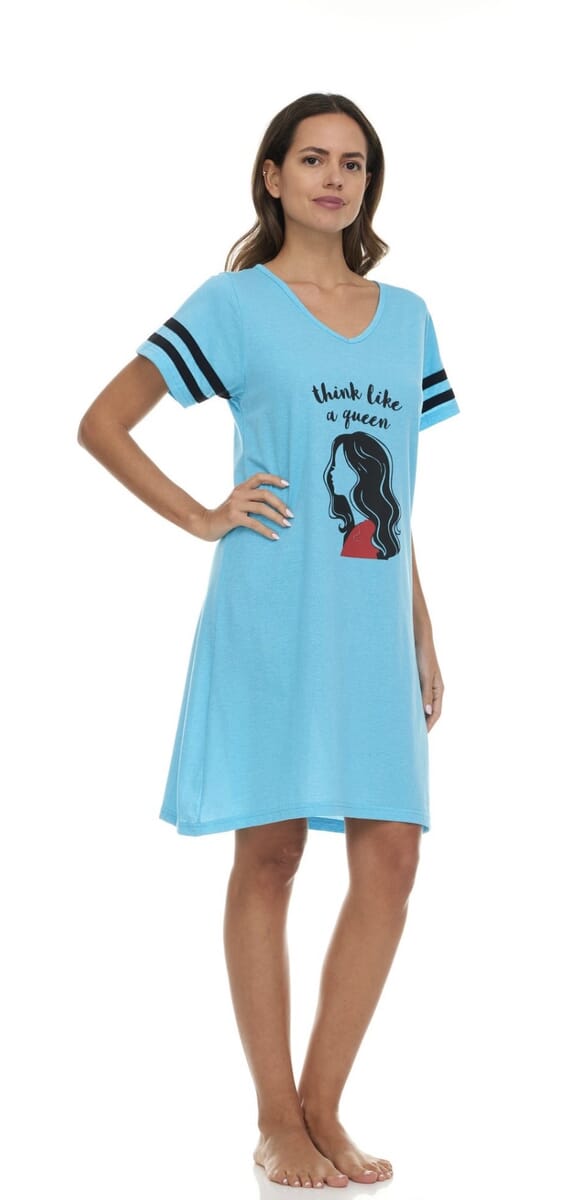 Lati Fashions Sky Blue Seep Shirt - L image number 0