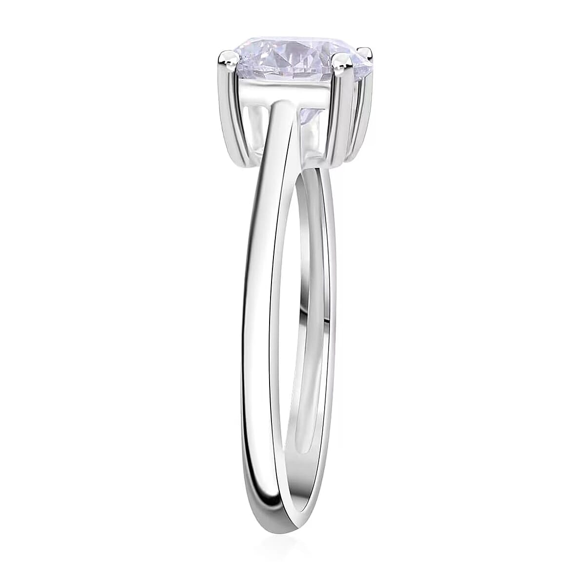 IGI Certified Luxuriant Lab Grown Diamond E-F VS 1.00 ctw Solitaire Ring in 14K White Gold (Size 10.0) (Del. in 10-12 Days) image number 8