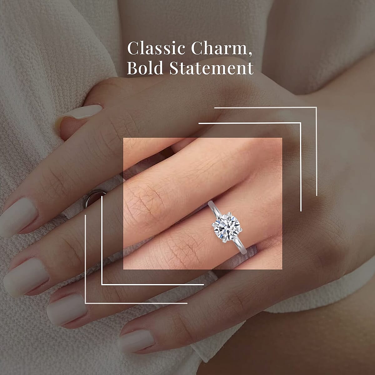 IGI Certified Luxuriant Lab Grown Diamond E-F VS 1.00 ctw Solitaire Ring in 14K White Gold (Size 11.5) (Del. in 10-12 Days) image number 1