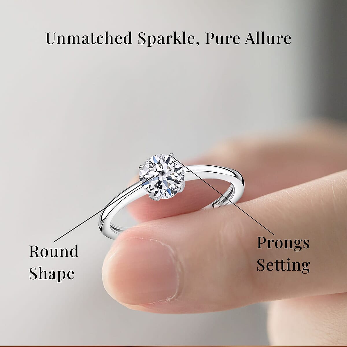 IGI Certified Luxuriant Lab Grown Diamond E-F VS 1.00 ctw Solitaire Ring in 14K White Gold (Size 11.5) (Del. in 10-12 Days) image number 5