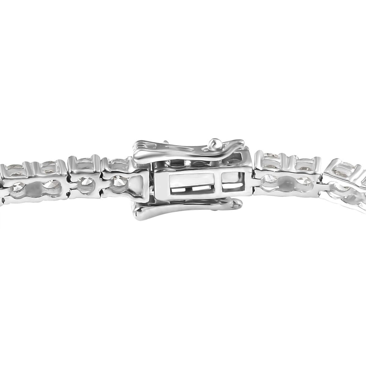 Luxuriant Lab Grown Diamond E-F VS 10.00 ctw Tennis Bracelet in 14K White Gold (6.50 In) image number 3