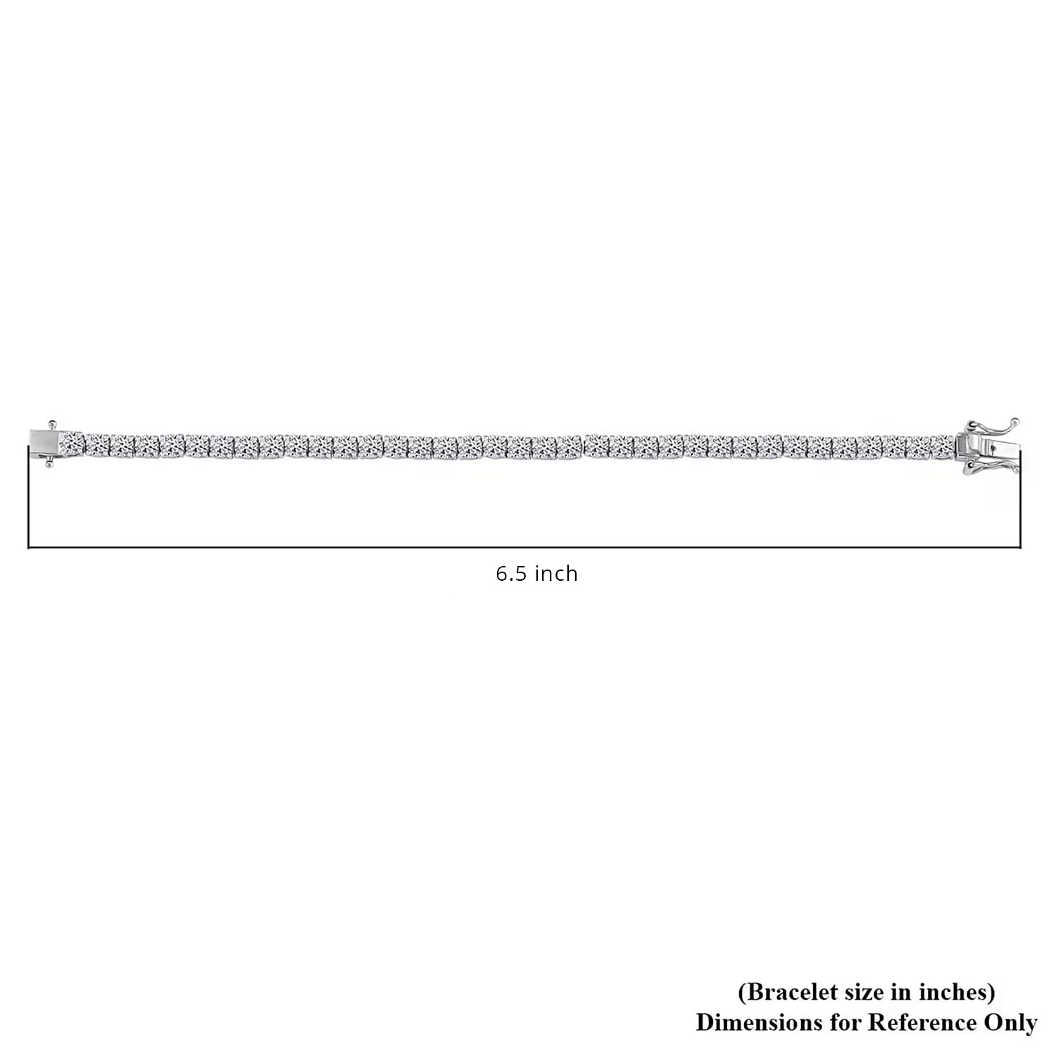 Luxuriant Lab Grown Diamond E-F VS 10.00 ctw Tennis Bracelet in 14K White Gold (6.50 In)