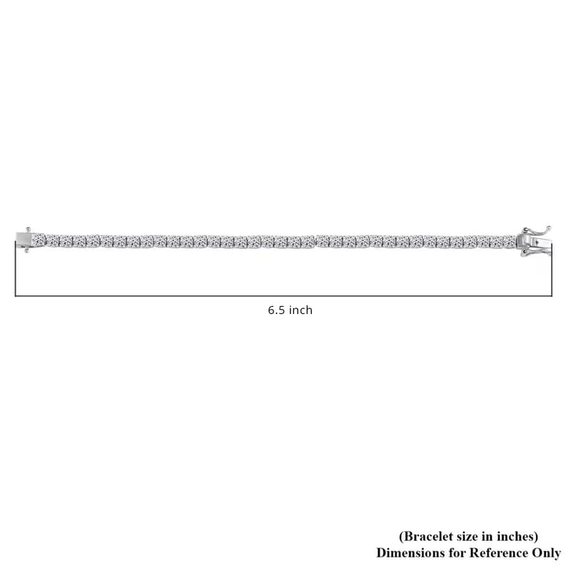 Luxuriant Lab Grown Diamond E-F VS 10.00 ctw Tennis Bracelet in 14K White Gold (6.50 In)