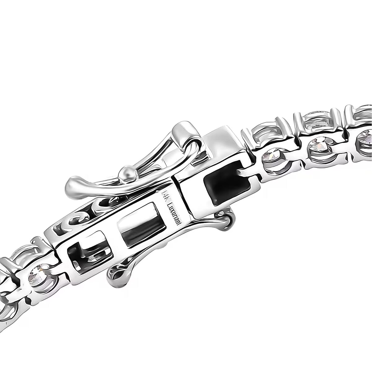 Luxuriant Lab Grown Diamond E-F VS 10.00 ctw Tennis Bracelet in 14K White Gold (6.50 In)
