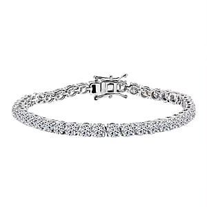 Luxuriant Lab Grown Diamond E-F VS 10.00 ctw Tennis Bracelet in 14K White Gold (7.25 In)