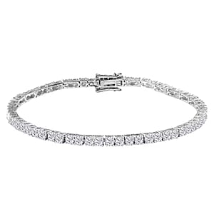Luxuriant Lab Grown Diamond E-F VS 10.00 ctw Tennis Bracelet in 14K White Gold (8.00 In)