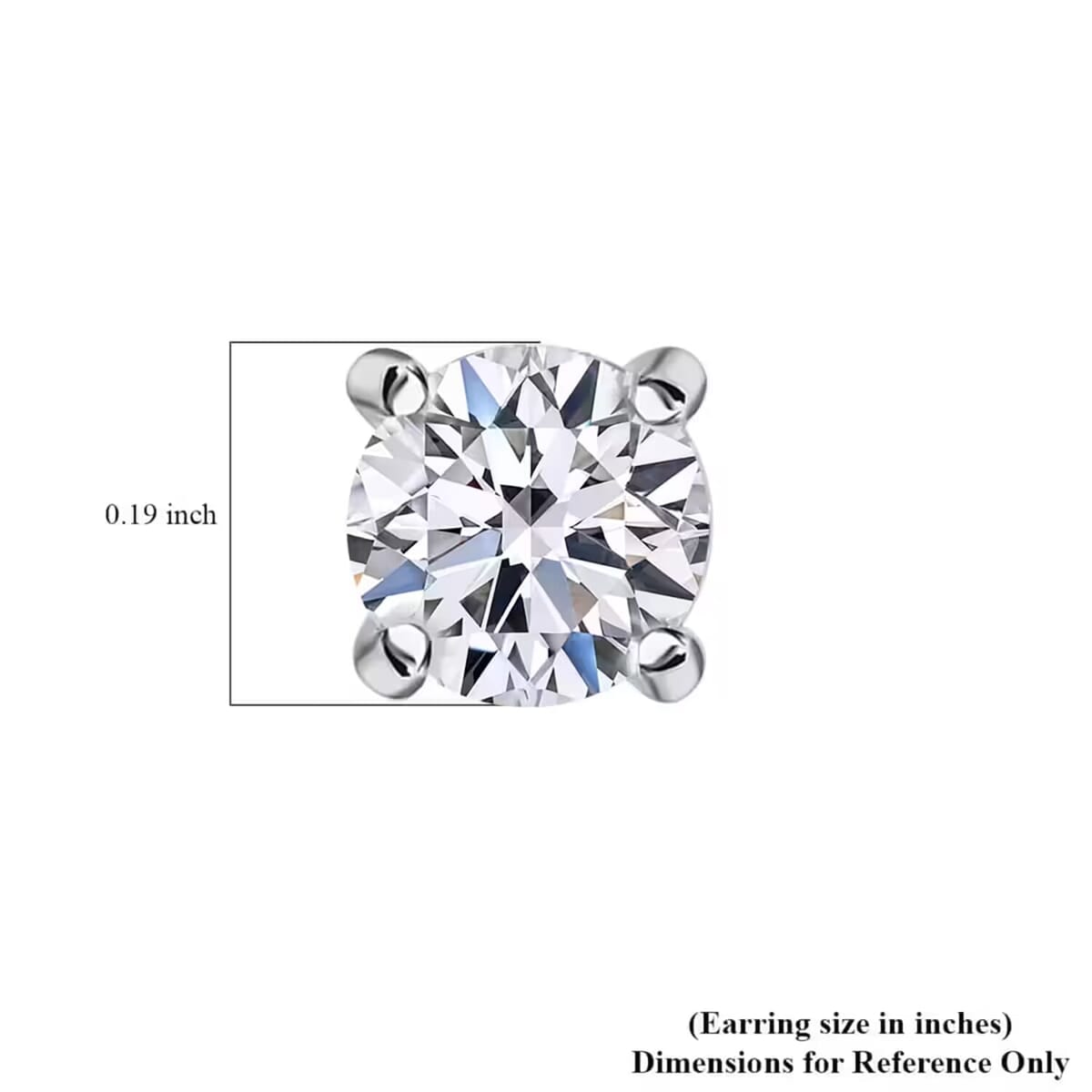 IGI Certified Luxuriant Lab Grown Diamond E-F VS 2.00 ctw Solitaire Stud Earrings in 14K White Gold image number 9