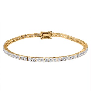 Luxuriant Lab Grown Diamond E-F VS 10.00 ctw Tennis Bracelet in 14K Yellow Gold (7.25 In)