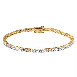 Luxuriant Lab Grown Diamond E-F VS 10.00 ctw Tennis Bracelet in 14K Yellow Gold (8.00 In)