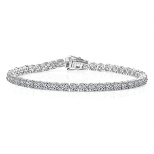 Luxuriant Lab Grown Diamond E-F VS 10.00 ctw Tennis Bracelet in 10K White Gold (6.50 In)