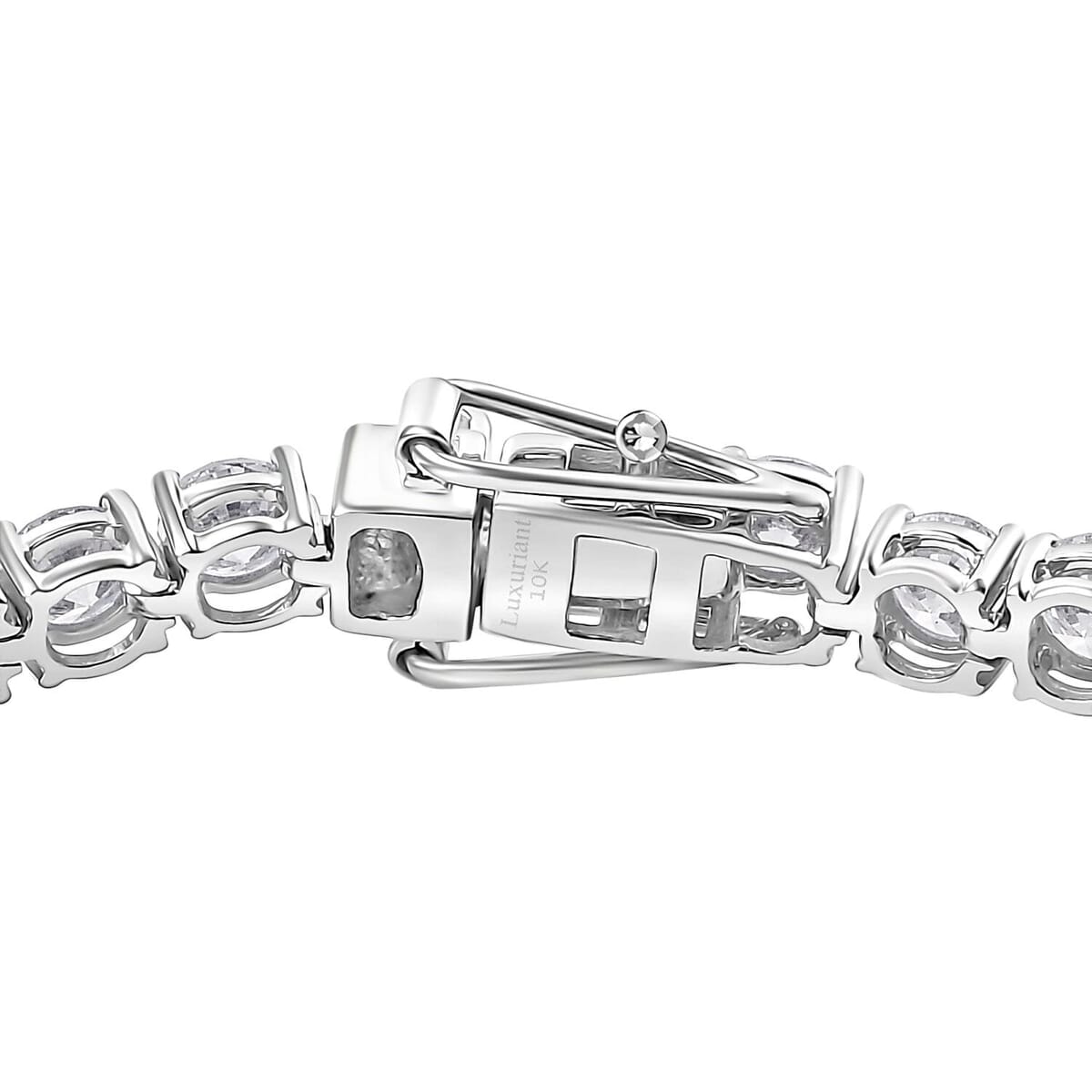 Luxuriant Lab Grown Diamond E-F VS 10.00 ctw Tennis Bracelet in 10K White Gold (6.50 In) image number 3