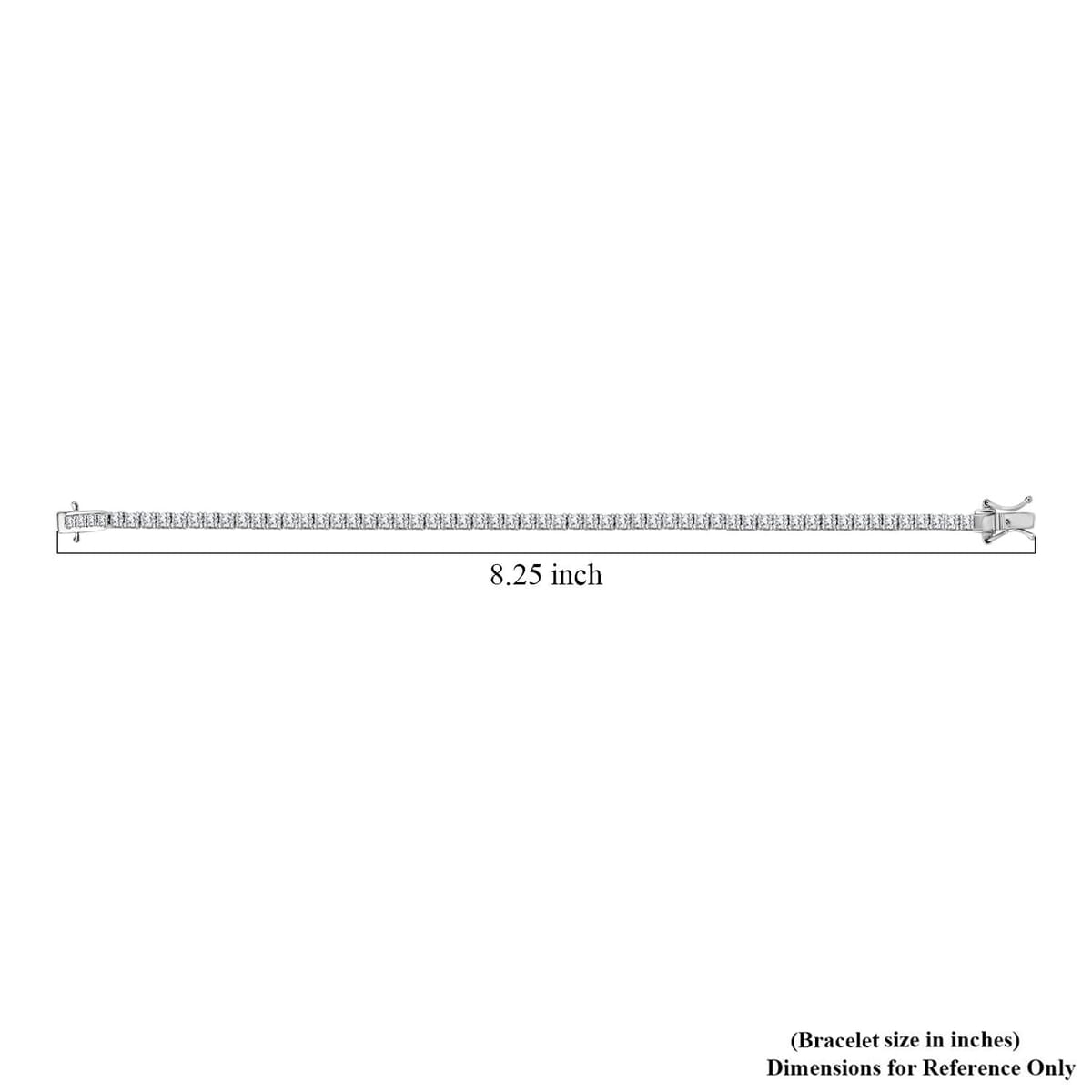 Luxuriant Lab Grown Diamond E-F VS 3.00 ctw Bracelet in Rhodium Over Sterling Silver (8.00 In) image number 4