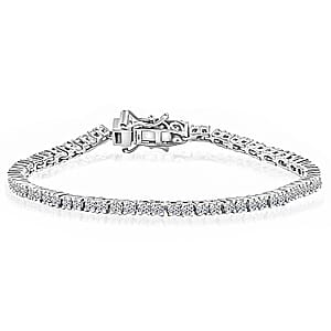 Luxuriant Lab Grown Diamond E-F VS 3.00 ctw Bracelet in 14K White Gold (6.50 In)